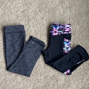 Bundle Athleta Girl cropped leggings - size 8-10
